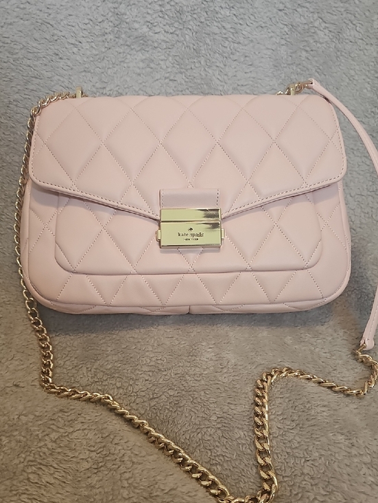 kate spade Handbags - kate spade Quilted Light Pink Chain-Shoulder Crossbody